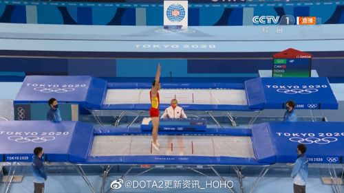 hoho哥东京奥运会男子蹦床决赛董栋61235分获得银牌银牌很可惜以为有