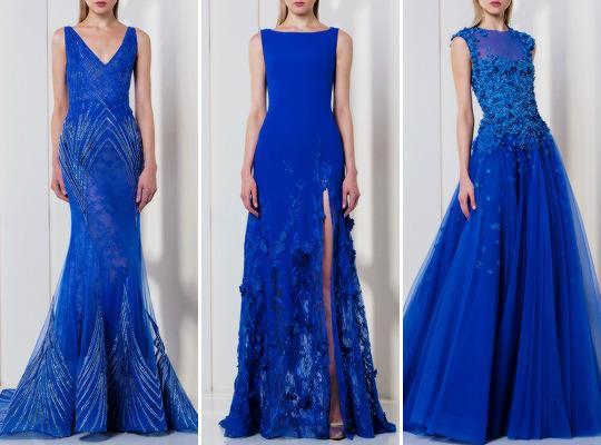 tony ward高定礼服:海蓝色系轻盈薄纱,森林绿与浅紫梦幻至极
