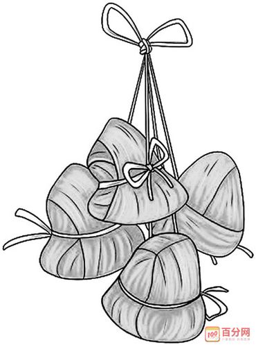 粽子的儿童简笔画