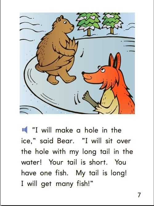 英文阅读小故事之一 "bear"s long, brown tail"