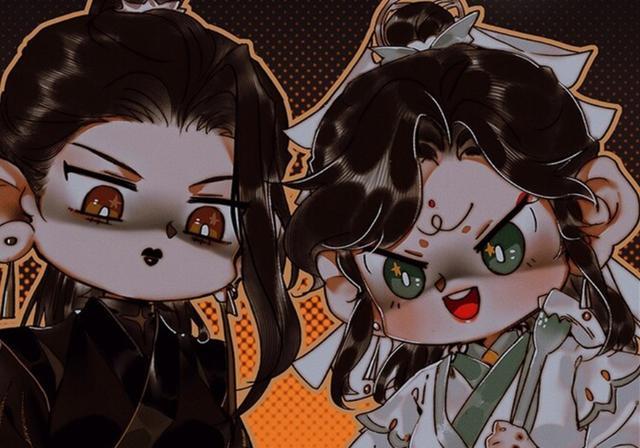 《天官赐福》漫画萌萌的q版,半月哭得眼泪汪汪,谢怜像