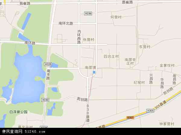 中国北京市昌平区南邵镇地图(卫星地图)