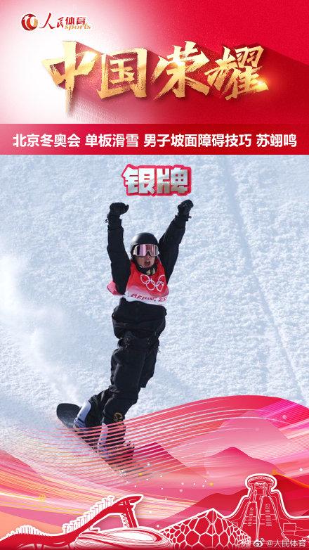 翊鸣惊人苏翊鸣获冬奥银牌