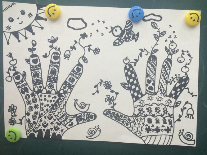 小手树(线描画)