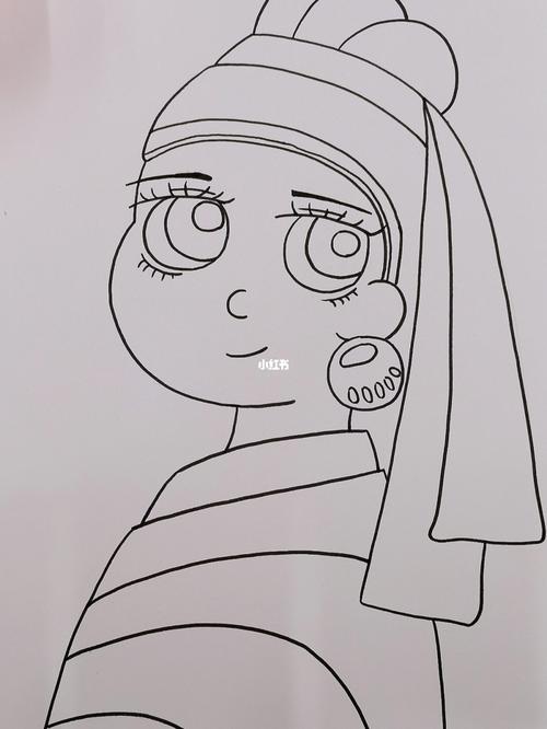 q版的戴珍珠耳环的少女(附有步骤图)