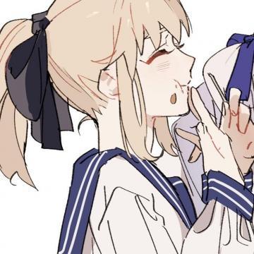 qq动漫情侣手绘头像