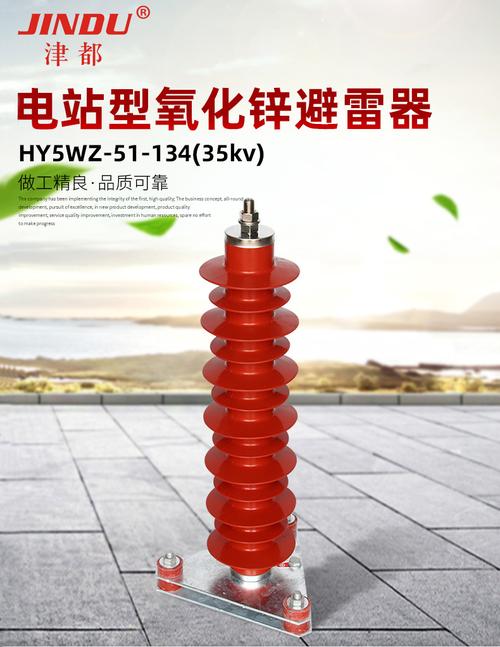 配电金属避雷器 hy5wz-51-134电站型氧化锌避雷器35kv 线路防雷器