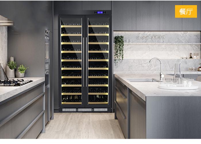 钧盛红酒柜 恒温电子家用雪茄红酒冷藏柜玻璃门红酒展示柜定制