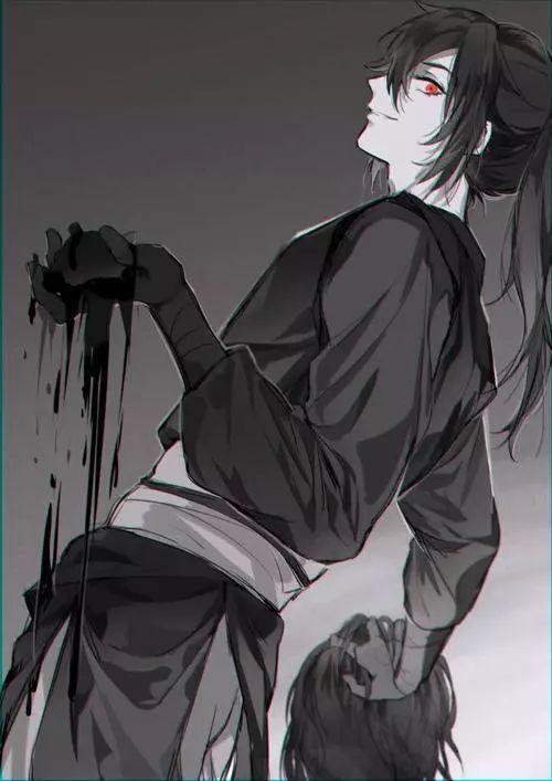 动漫男生头像:一个身死魂碎落,一个未亡心疯魔_薛洋