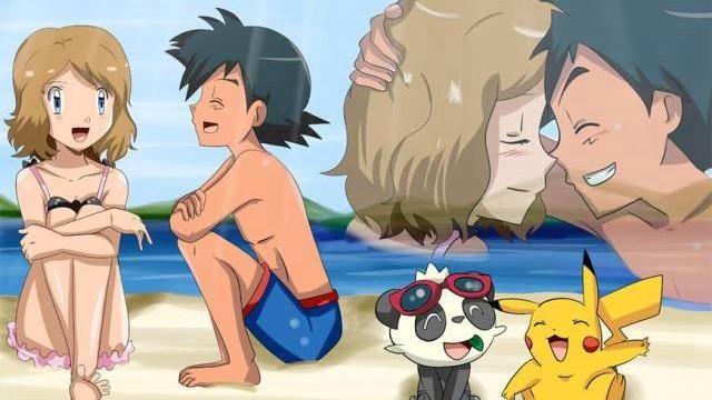 神奇宝贝:成年后小智与莎莉娜,幸福恩爱同人图集!