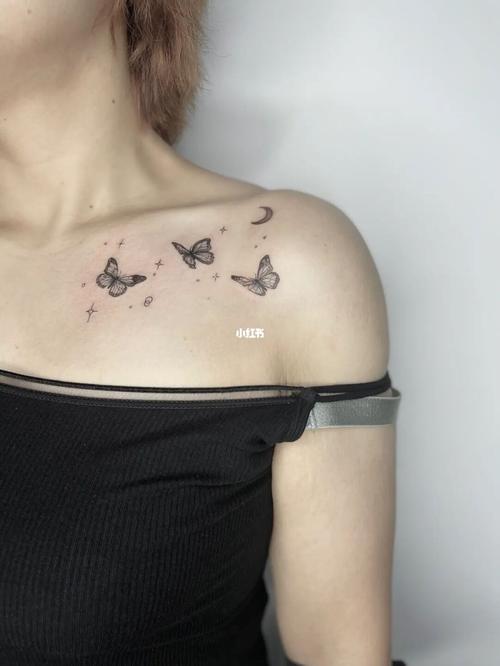 tattoo |小蝴蝶03锁骨_纹身_tattoo怎么样_小清新纹身_小清新_纹身