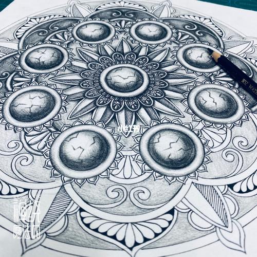 禅绕魔法村 立体禅陀罗_阴影_禅绕画_知识_艺术