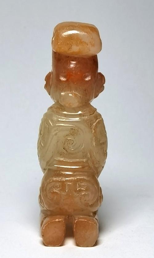 (商代玉雕艺术,玉跪人)2021"遇贵人"!