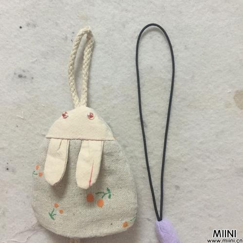 手工布艺小兔子小老鼠钥匙包