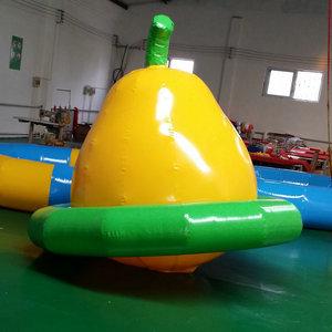 充气玩具水上跷跷板水上陀螺 户外水上游乐漂浮物儿童陀螺定制