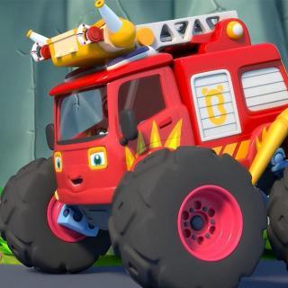 我是怪兽车怪兽消防车抢救蜜蜜