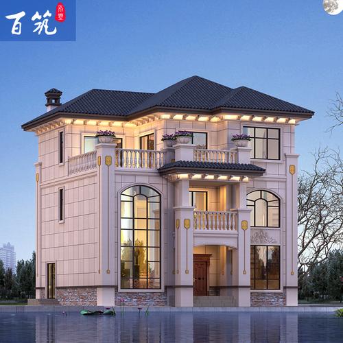 3181农村自建房别墅房屋设计图纸3三层欧式复式小洋楼带堂屋全套