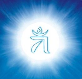 净法界咒:嗡蓝(音 嗡那). a.左手持