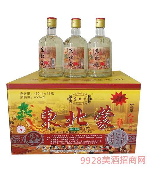 东北蒙纯粮食酒45度450ml