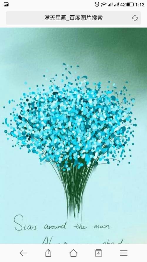 我的丙烯只有12色,我想画第一幅图(满天星),请问图上的颜色怎么调?