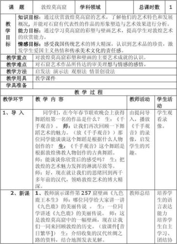 八年级美术教案