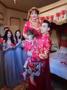 戴向宇陈紫函婚礼传统礼服唯美图片