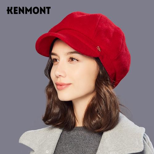 贝雷帽毛呢冬季帽子女韩版鸭舌帽