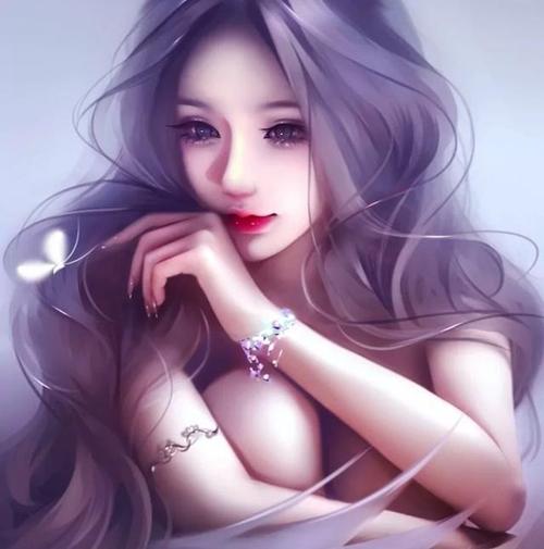 手绘美女图