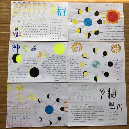 课下制作月相变化手抄报