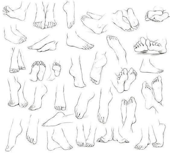 漫画人物脚怎么画?脚的绘画教程