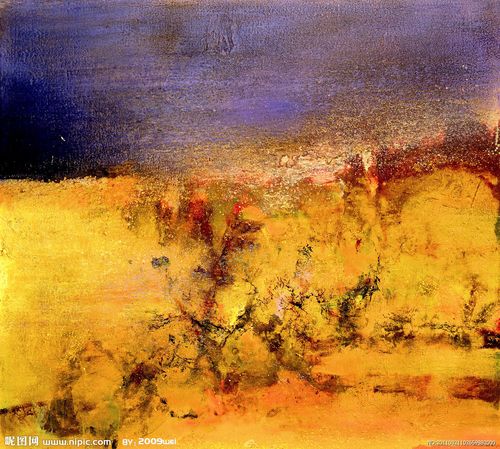 赵无极抽象画图片