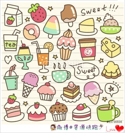 简笔画 小零食