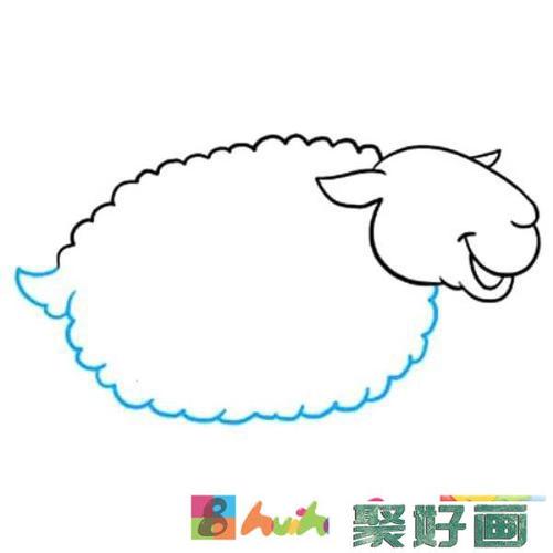 绵羊怎么画简笔画步骤图怎么画简笔画教程