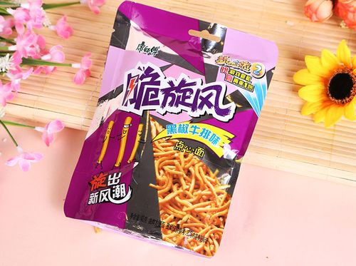 康师傅脆旋风黑椒牛排味点心面40g/袋
