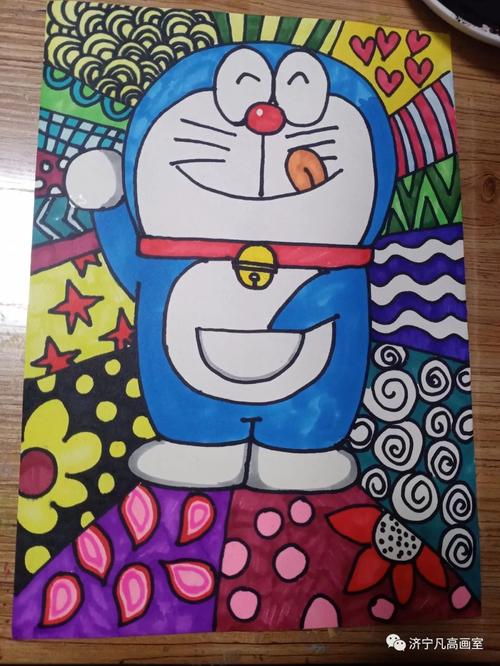 儿童画《哆啦a梦》