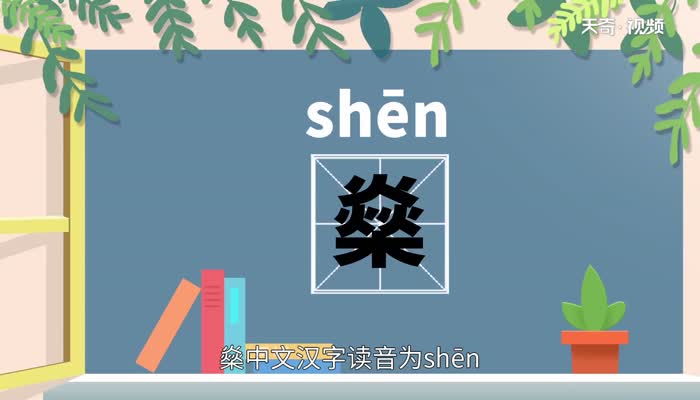 燊字怎么读燊的拼音