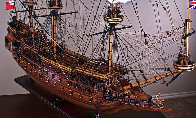 ◣海上主权号战列舰◢▆▆木制大帆船模型 开张新居 商务礼品
