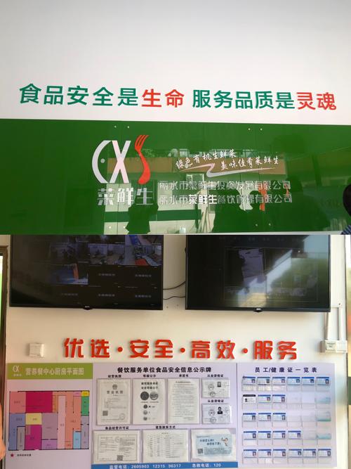 写美篇   一走进菜鲜生配送餐公司,便看到一行醒目的大字:"食品安全是