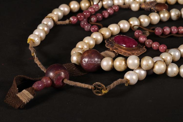 清代 东珠朝珠-【成交 价格 图片】