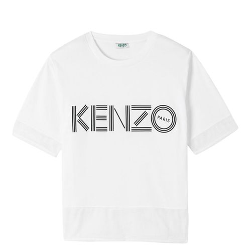 直营kenzo高田贤三女士白色logot恤fa52ts61798601视频