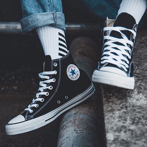 匡威converseallstarhi经典街头男女情侣高帮帆布鞋白色m7650102视频