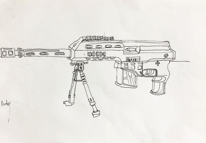 写生-机枪