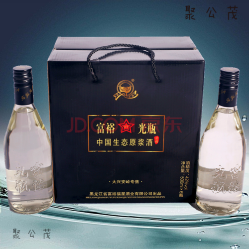【6瓶整箱装】富裕光瓶42度黑龙江特产东北白酒纯粮酿造高粱酒 富裕光