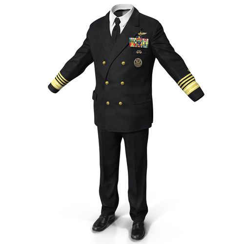 海军上将制服23d模型