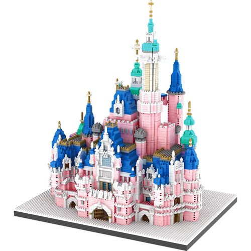 迪士尼城堡兼容乐高积木男女孩子成年大人高难度房子别墅拼装玩具