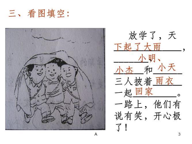 一年级上册看图写话训练ppt