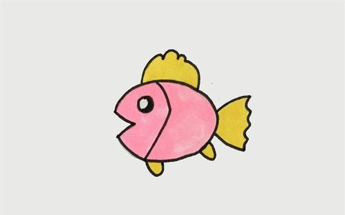 小鱼怎么画_动物简笔画_简笔画大全