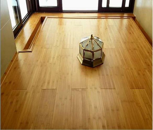 富心竹地板实际安装效果图