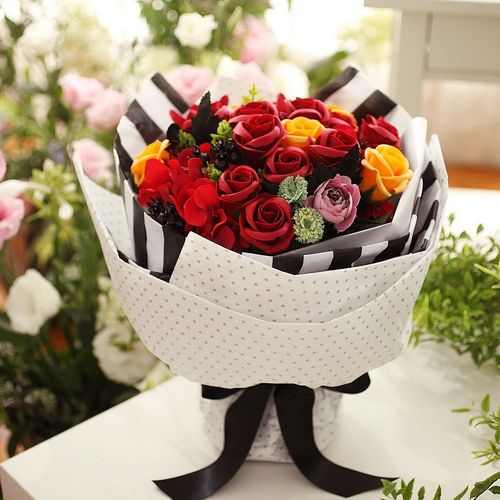 花千朵21朵香皂花玫瑰花礼盒520情人节创意礼品