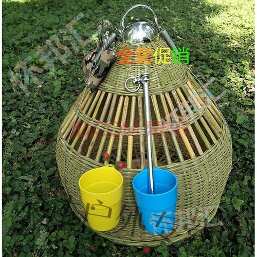 户外工具 桃三先生 竹鸡门套 捉鸡网兜 抓编织野捕上山笼野鸡的笼子竹
